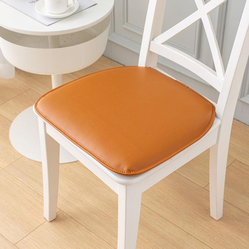 PU Leather Cushion Dining Chair Cushion Bar Stool Cushion Bay Window Futon Tatami Waterproof Non-slip Seat Cushion