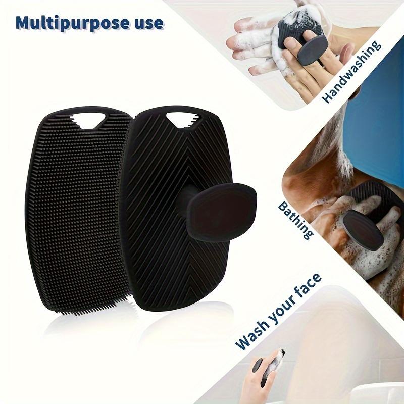 Gentleman's Exfoliator - Ergonomic Non-Slip Handle, Soft Silicone Body Scrubber for Gentle Exfoliation, Easy to Clean & Rinse