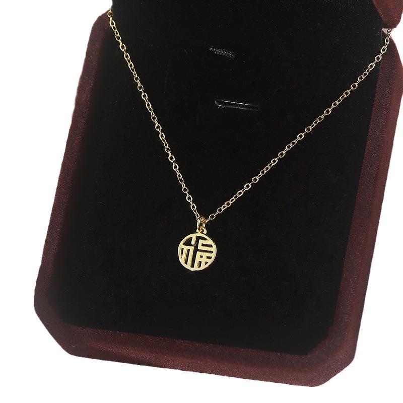 

Ожерелье Fuzi для женщин, летний дизайн и мода, бренд Fu, простая цепочка на ключицу, новый стиль