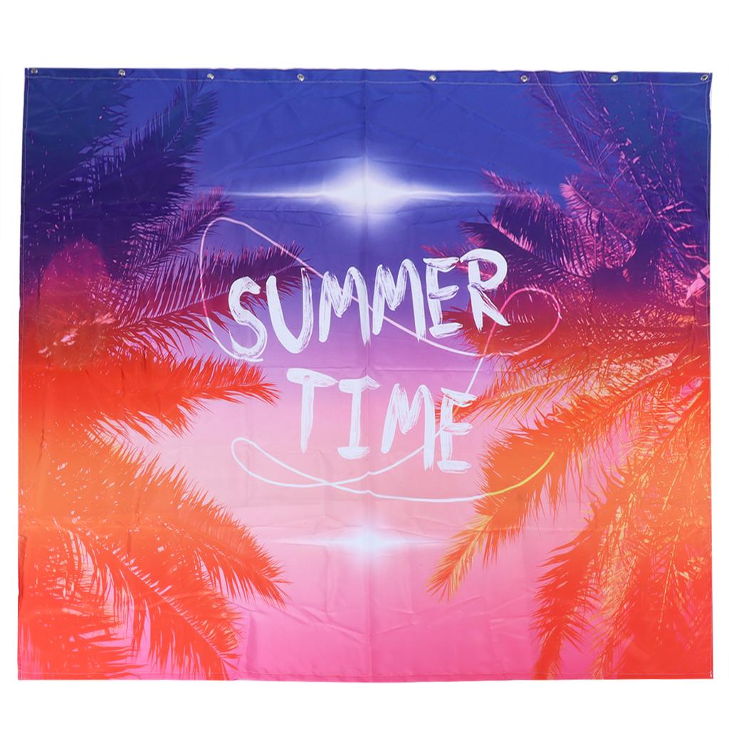 Shower Curtain Waterproof Thick Polyester PunchFree Curtain with Hook for Bathroom