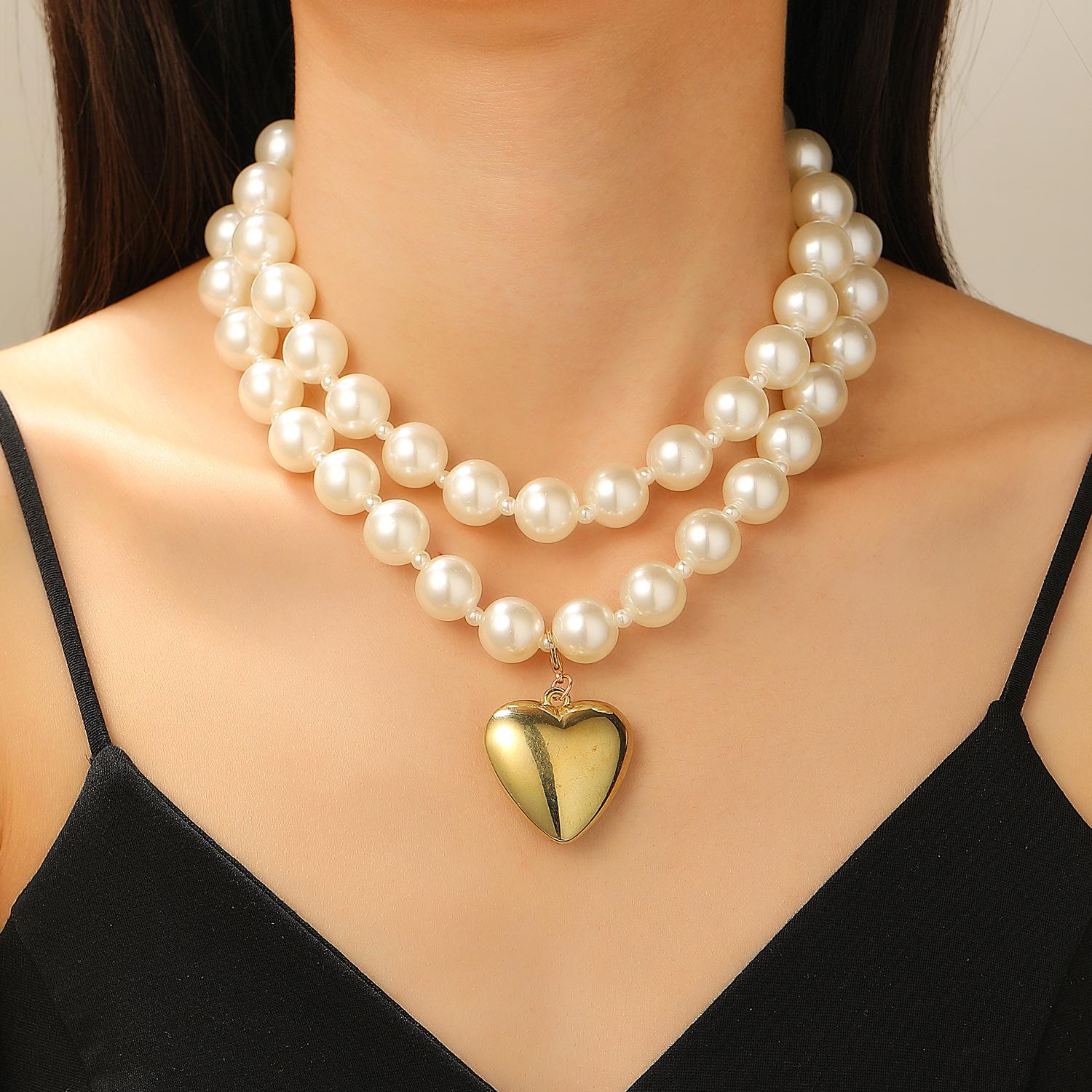 Ретро преувеличивает кибер многослойные бусы панк-цепочки геометрические ожерелья из бисера для женщин 1 pcs