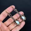 Larimar Earrings, 999 Copper Wire Wrapped Jewelry, Gemstone Earrings, Gift For Her Handmade Dainty Jewelry