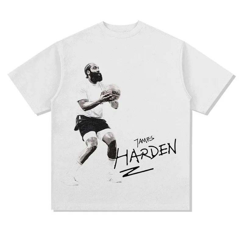ZX TEE NBA star portrait short sleeved T-shirt  Printed Short Sleeve T-shirt Men Distress American Women Tshirt 2025