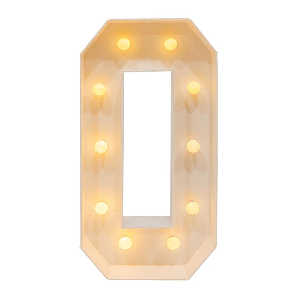 "40th Birthday Light Up Numbers 39.37 Inch Party Decor for Anniversary Warm White Vintage Style Battery Powered (Not Included)"