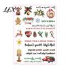 Decorative Graphics for Candles Christmas Candle Transfer Stickers, DIY Holiday Craft Supplies, Waterproof Water Decals Making And Festive Home Decor