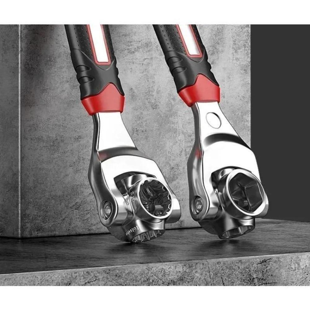 Multifunctional Socket Wrench Hand Tool 52 IN 1 360 Degree Rotating Ratchet Spline Bolt Socket Torx Wrench Repair Tool