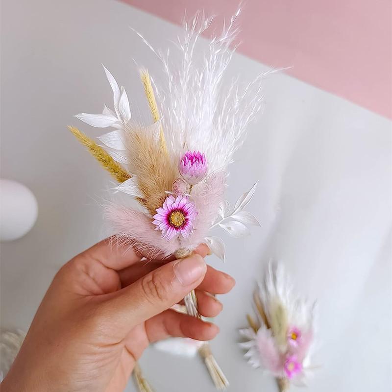 Eternal Flower Dried Flower Mini Small Bouquet Souvenir Aromatherapy Bottle Corsage Holiday Gift Box Decorative Gift
