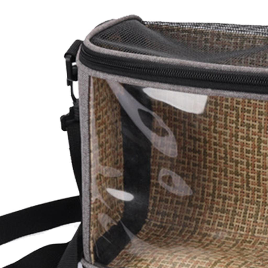 Bag Portable Bird Parrot Carrier Transparent Travel Cage, Shoulder