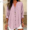 JPNTKYWomen's Fashion Casual Long Sleeve V Neck Blouses & Shirts