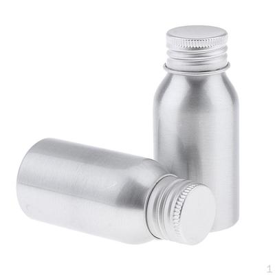 High Quality Aluminum Bottles Empty for Essential Oils/Lotions//Hair Conditioner - 2 Pack, 40 mL