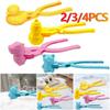 2/3/4pcs Duck Rice Mold DIY Sushi Mold Onigiri Mold Snowball Maker with Handle Winter Animal Snow Toys for Kids and Adults