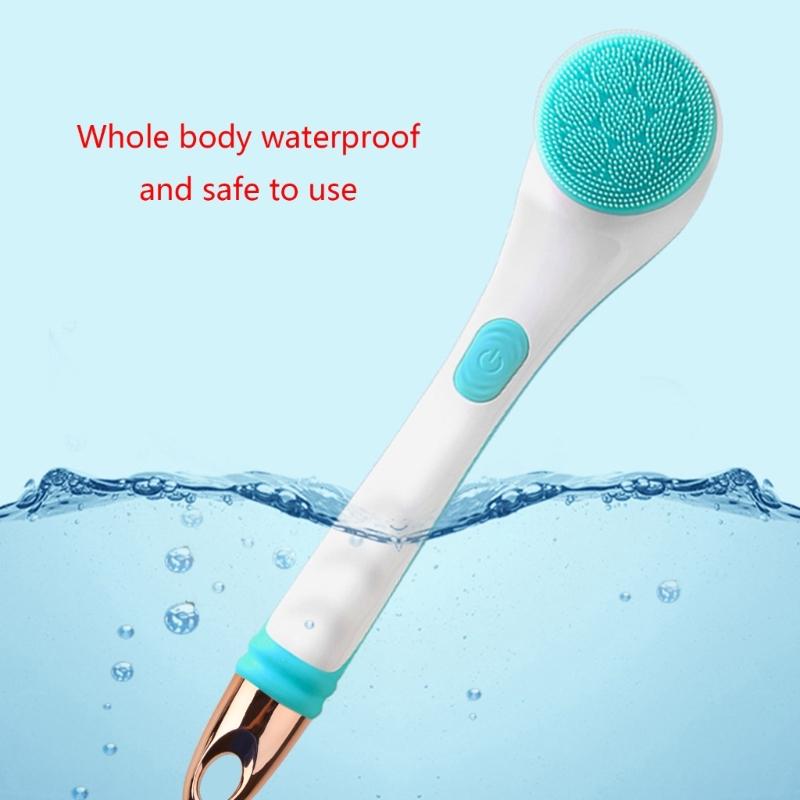 Electric Bath Brush Four-in-one Multi-function Long-handled Bath Brush Household Body Scrubber with Handle for Men Women