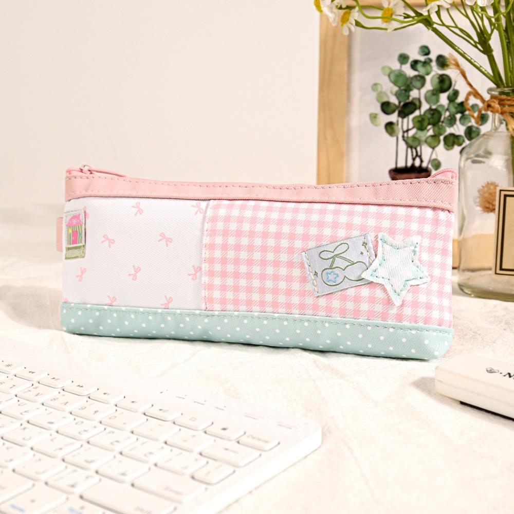 Large Capacity Pencil Storage Case Zipper Closure Cosmetic Organizer Lipstick Case  School Supplies
