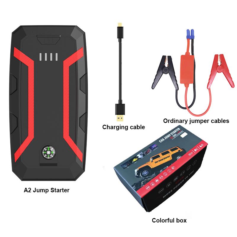Multi-Function 12V Lithium Polymer 22200mAh 1000A Peak Current Car Jump Starter Booster Pack with USB & Emergency Lighting