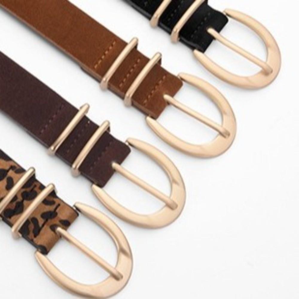 Texture Design PU Belt Multiple Colors Decorative Belt Trend Needle Buckle Belt Paired with Jeans