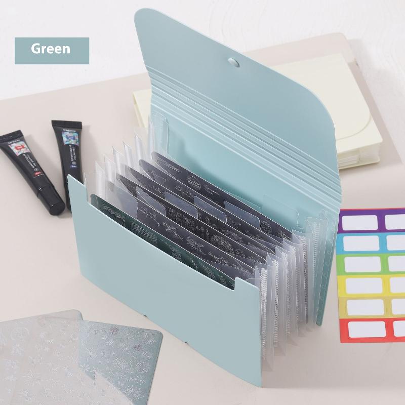 Нейл-арт Наклейки для ногтей Стальная пластина Книжка для хранения Полка для демонстрации ногтей Книга цветов для ногтей Книга для простого хранения своими руками Принадлежности для маникюра зелёный