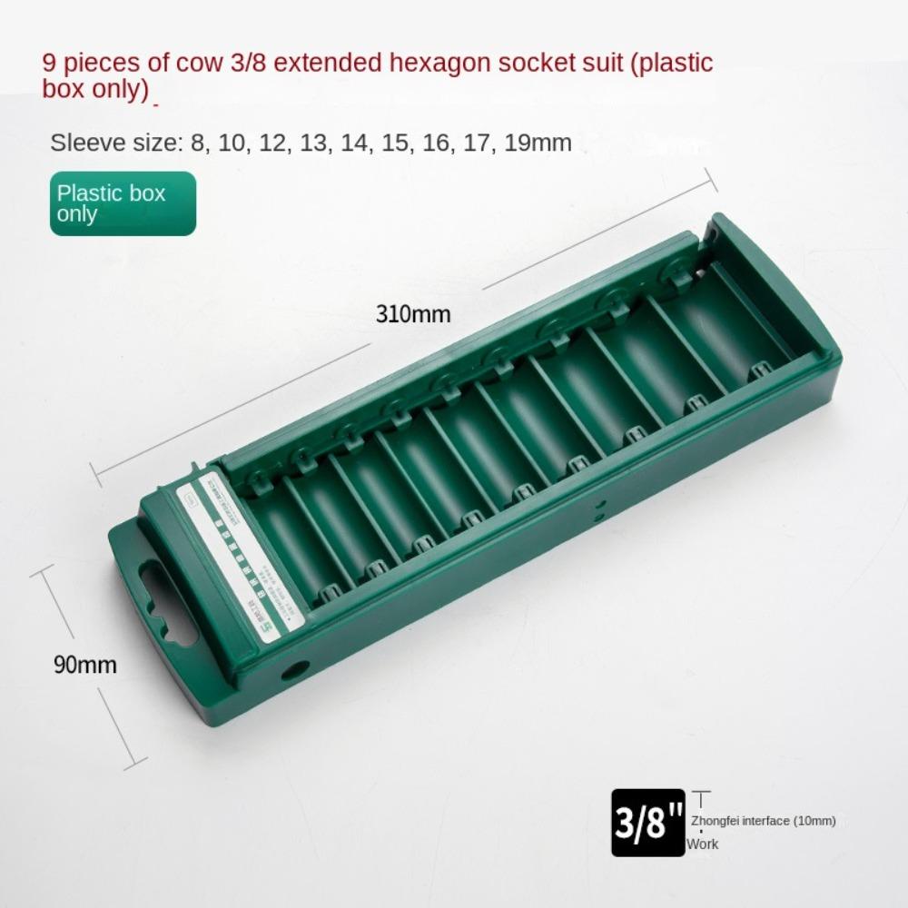 ABS Socket Organizer Box Plastic Socket Storage Tool Socket Wrenchs Holder  Hexagonal Socket Bits