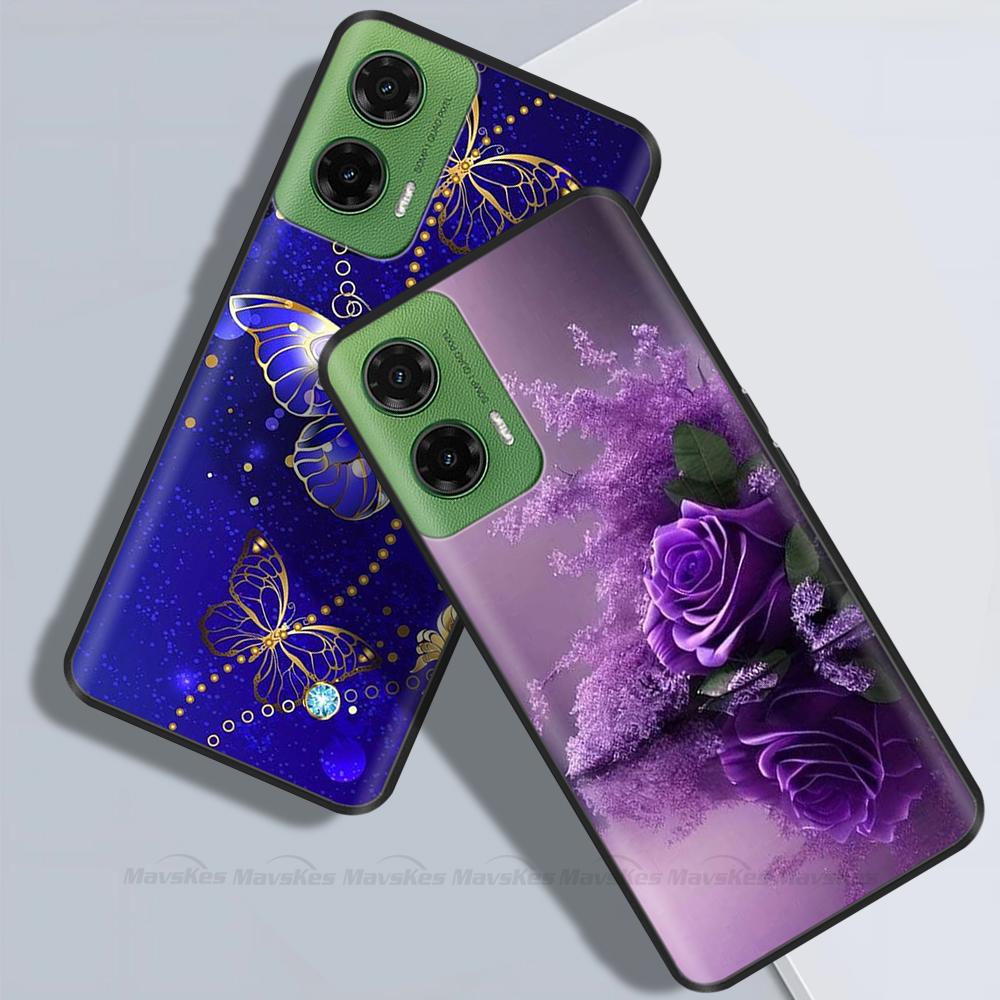 Für Motorola Moto G35 5G Hülle G 35 Niedlich Weiches Silikon Anti-Fall Hohe Qualität Schutzhülle für Moto G35 XT2433-5 MotoG35