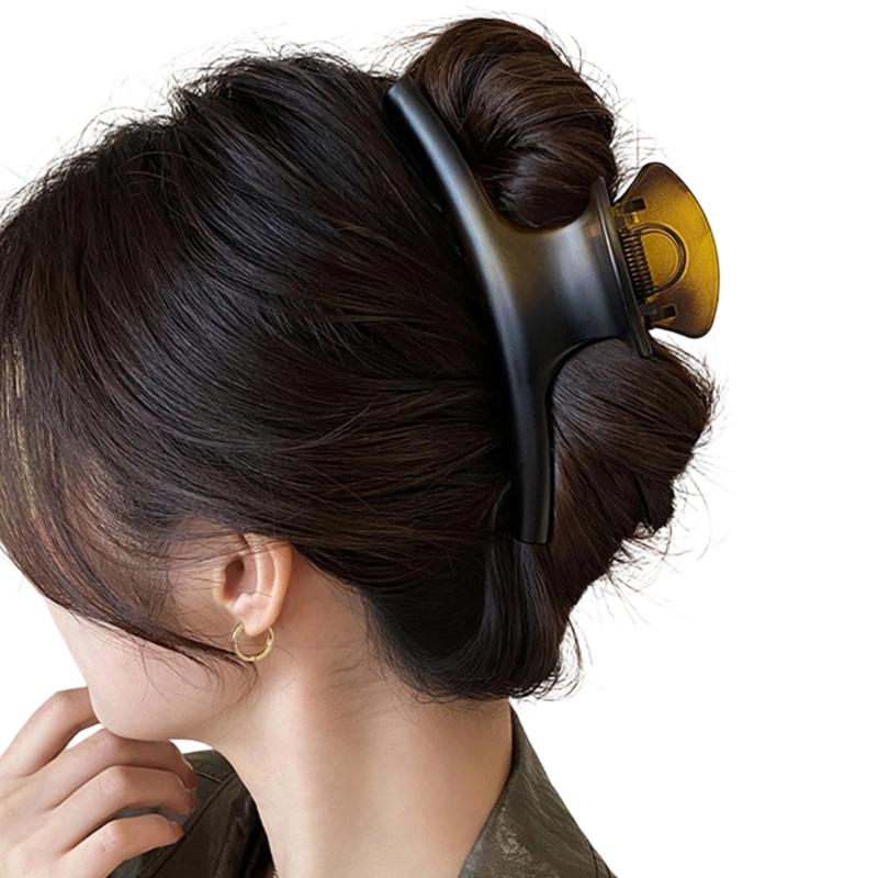 Große geschwungene Harz-Haarklammer für Damen Sicherer Halt Leichtes Haaraccessoire Haarnadel für Komfort und Styling