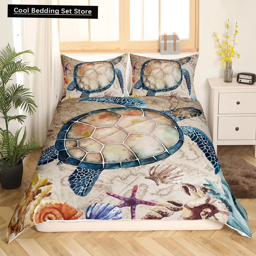 Täcke Strand Hav Hawaiiansk Palmträd Vågor Sängkläder Tropisk Ö Och Hav Strand Natur Tema Polyester Quilt