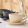 Elegant Ceramic Coffee & Tea Mug with Saucer - Ideal for Lattes, Art, and Gifts