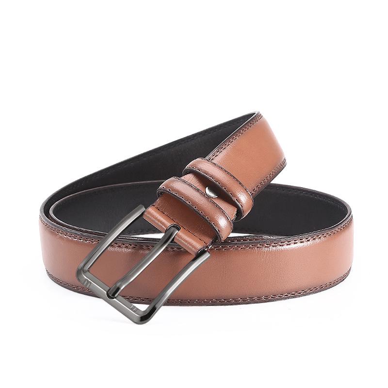 Men's Alloy Pin Buckle Belt: Fashionable and Versatile for Young and Middle-Aged Korean Jeans
