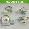 3D Sea Lions Design Keychain Glowing Lightweight Resin Materials Key Ring Pendant Gift For Kids Friend