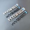 HAX1 3D Metal HYBRID Logo Side Fender Rear Trunk Emblem Badge Car Sticker Decals For Toyota Prius Camry Crown Auris Rav4s TRD