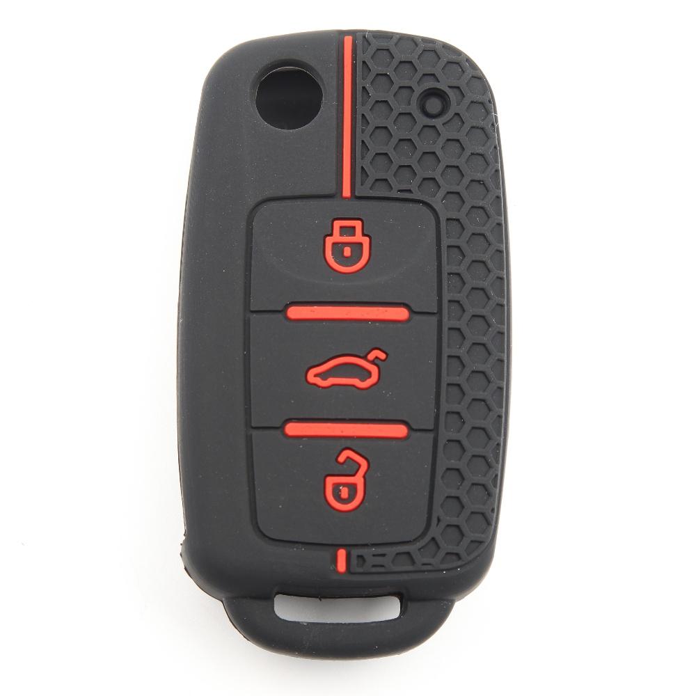 Key Fob Cover for VW Golf Jetta POLO Octavia Yeti Superb Rapid Leon Anti-Scratch Guard Shockproof Protection Soft Grip Texture Responsive Button Touch