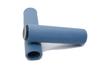Beatus Simple Motorcycle Handlebar Left and Right Set Grips, 22.2mm 1-inch/25mm Universal, (Smoke Blue, 1-inch Diameter)