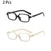 2/3 Pcs Rectangle Glasses Men  Fashion Vintage Blue Light Blocking Optical Frames Women New Trendy Simple Design Eyeglasses
