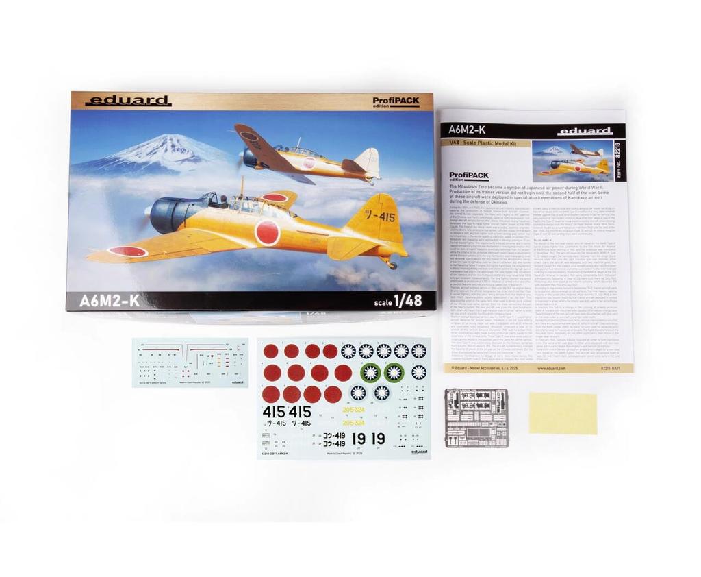Eduard Profipack Plastic Model Kit EDU82218 1/48 A6M2-K (Airplane)