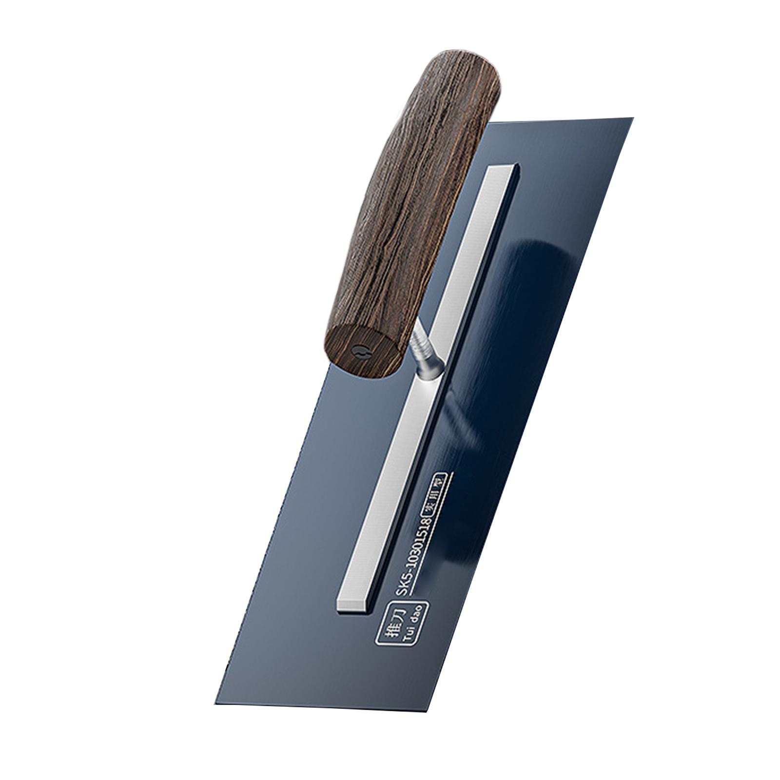 

Finishing Trowel SK5 Steel with Wooden Handle, Plaster Trowel Wall Plastering Skimming Trowel Building Drywall Tools 28cm
