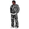 Set da Uomo con Felpa a Strati e Pantaloni Cargo con Vita Elasticizzata