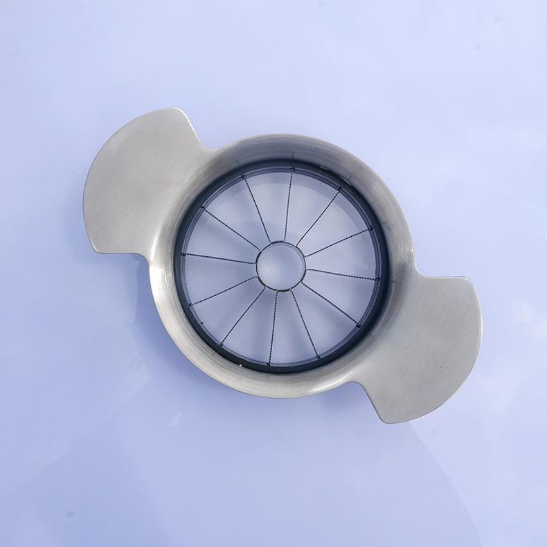 Epleskjæring i rustfritt stål Dobbeltsidig avtagbar eplekutter 12 kronblad Fruktskiller Stor