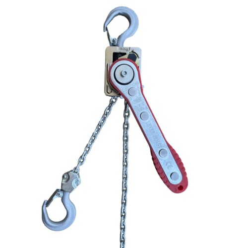 [2025 Improved Version] HELIX Lever Hoist, 0.15t, Lever-Operated Block, 150kg Capacity, 1m Chain, Lightweight, Compact, High-Quality Chain Block, 0.15