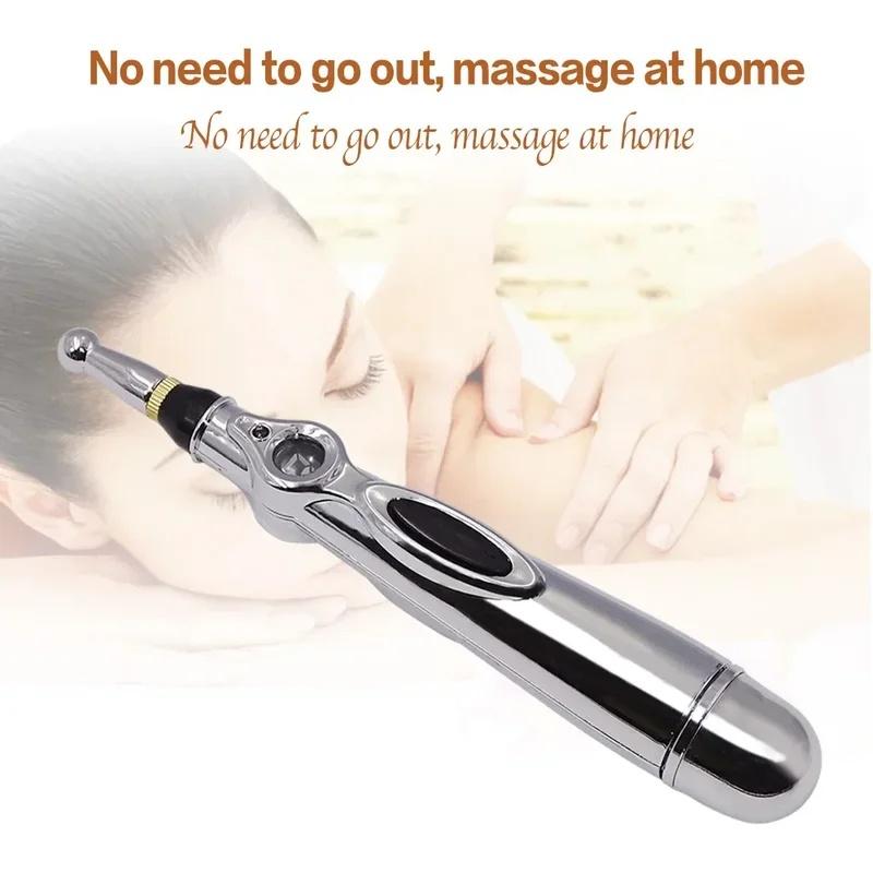 5 In 1 Multi Function Massage Acupuncture Pen Electronic Relief Pain Point Pen Laser Meridian Energy Pulse Massage Pen Massager