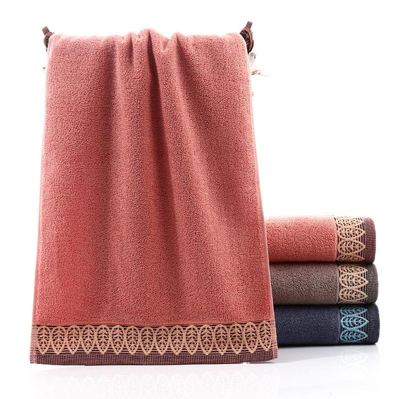 Pure Cotton Towel 32 Strand Cotton Yarn Leaf Embroidery Towel Cotton Face Wash Towel Gift Towel Face Towel Hand Towel