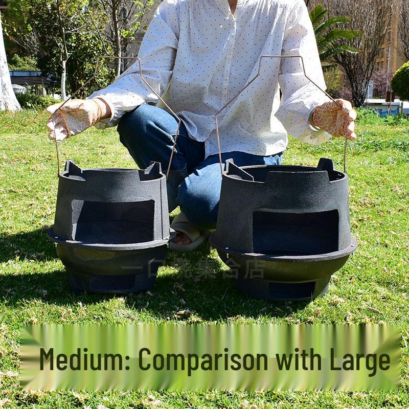 Rural Cast Iron Wood Stove: Outdoor Cooktop & Heater