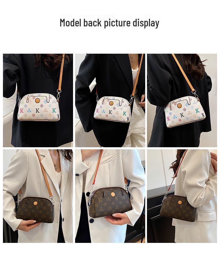 2025 Women's Luxury Double Layer Crossbody Bag - Large Capacity Phone Bag with Advanced Print and Zipper