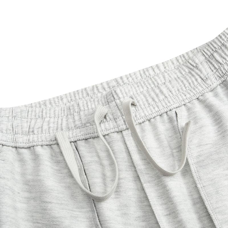 Anta Womens Long Sports Pants Summer 2026 Knitted Women Bottoms Gray 962628305-4