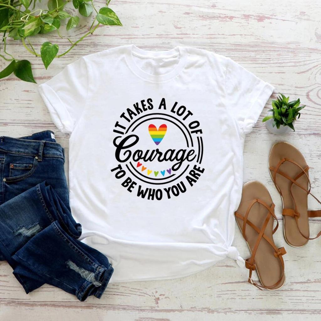 Gay Pride T-Shirts Equal Rights Tshirt LGBT Shirt Human Rights Tee Unisex T-shirts Short Sleeve LGBTQ Tops Gay Pride T-Shirt