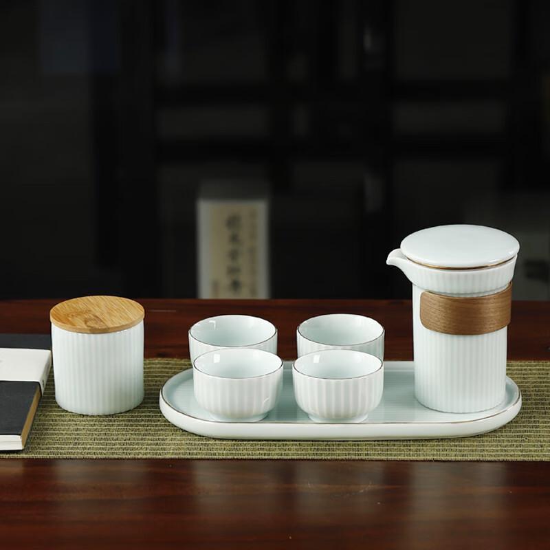 

Bafangli Yingqing Ceramic Travel Gongfu Tea Set