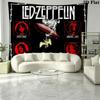 Led Zeppelin Wall Tapestry Aesthetic Wall Hanging Printed Fabric Blanket Decorative Tapestries for Bedroom Living Room Home Decor