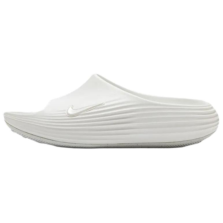 New Nike ReactX Rejuven8 Slip Resistant Abrasion Resistant Slide Slippers Women's White HV4484-100