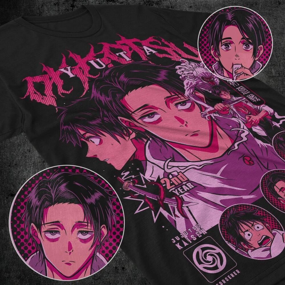 

Yuta Okkotsu T-Shirt Jujutsu Kaisen Satoru Gojo Girl Horror Anime Shirt All Size L