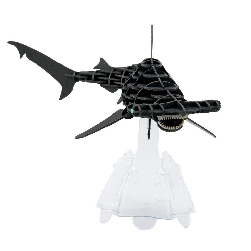 3D Puzzle MOVE Series DX Hammerhead Shark Black with Dedicated Display Stand