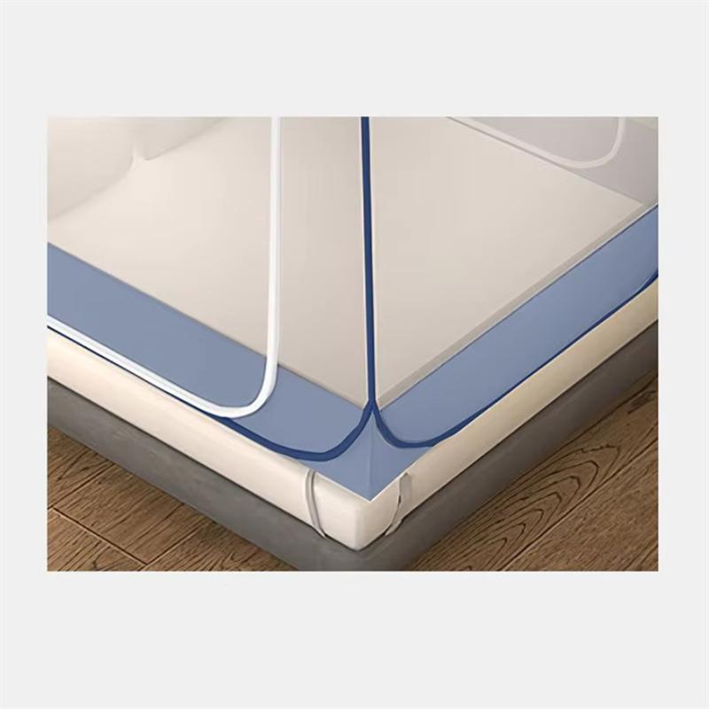 Double Bed Mosquito Net Household Yurt Mosquito Net Full Bottom Double Door Mosquito Net Installation Free Mosquito Net