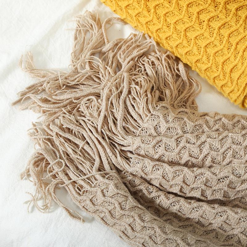 Knitted Sofa & Nap Blanket for Summer and Air Conditioning