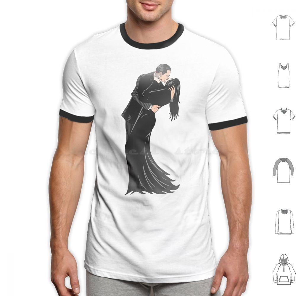 Cara Mia T Shirt Cotton Men Women DIY Print Romance Love Kiss Gothic Emo Addams Gomez Morticia Horror Halloween Scary Cara Mia